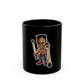 Black Mug — Cartoon Brawler Character Coffee Cup (11oz/15oz)