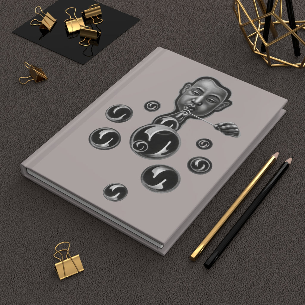 Hardcover Journal — Surreal Bubble-Blower Art Notebook
