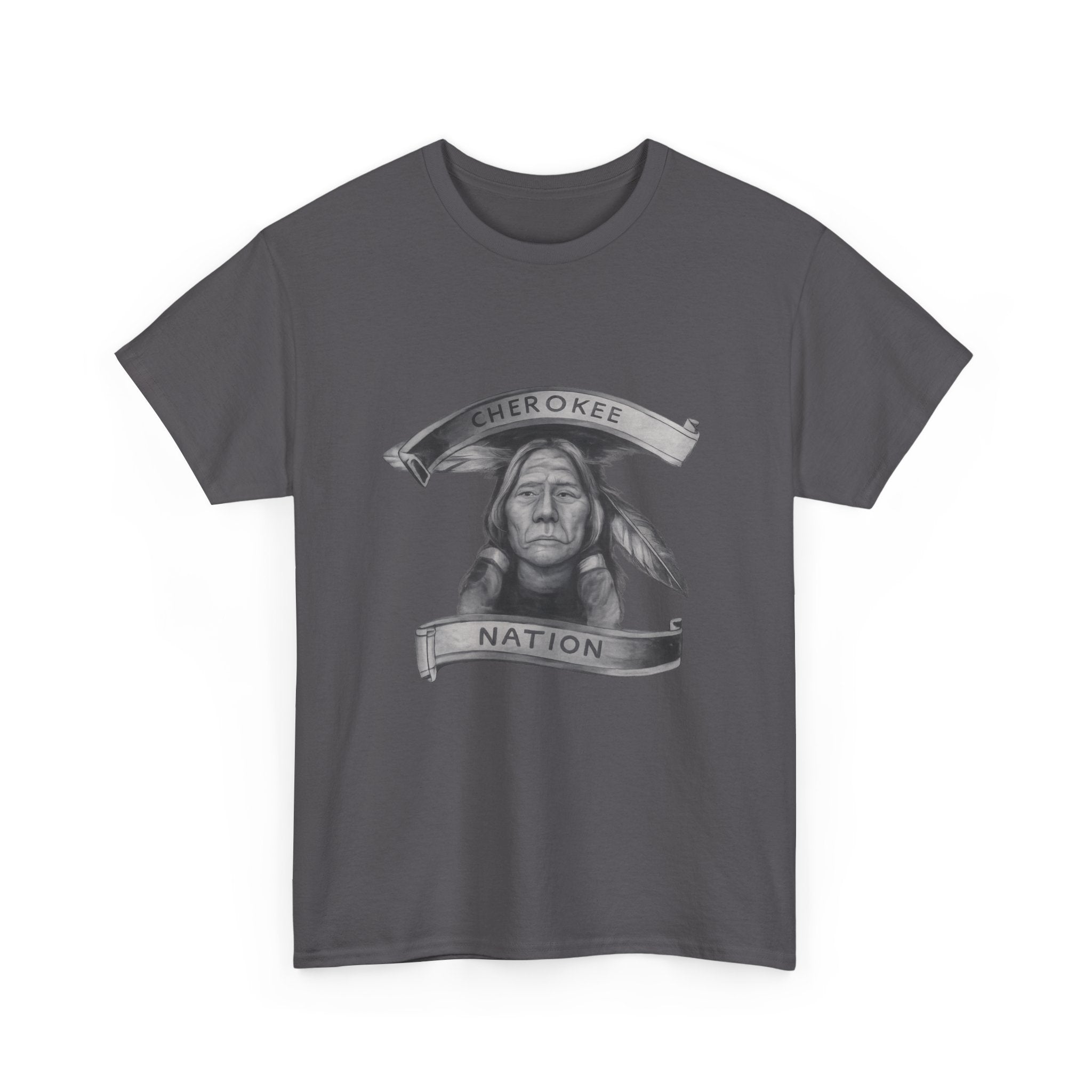Cherokee Nation T-Shirt - Native American Chief Portrait Tee