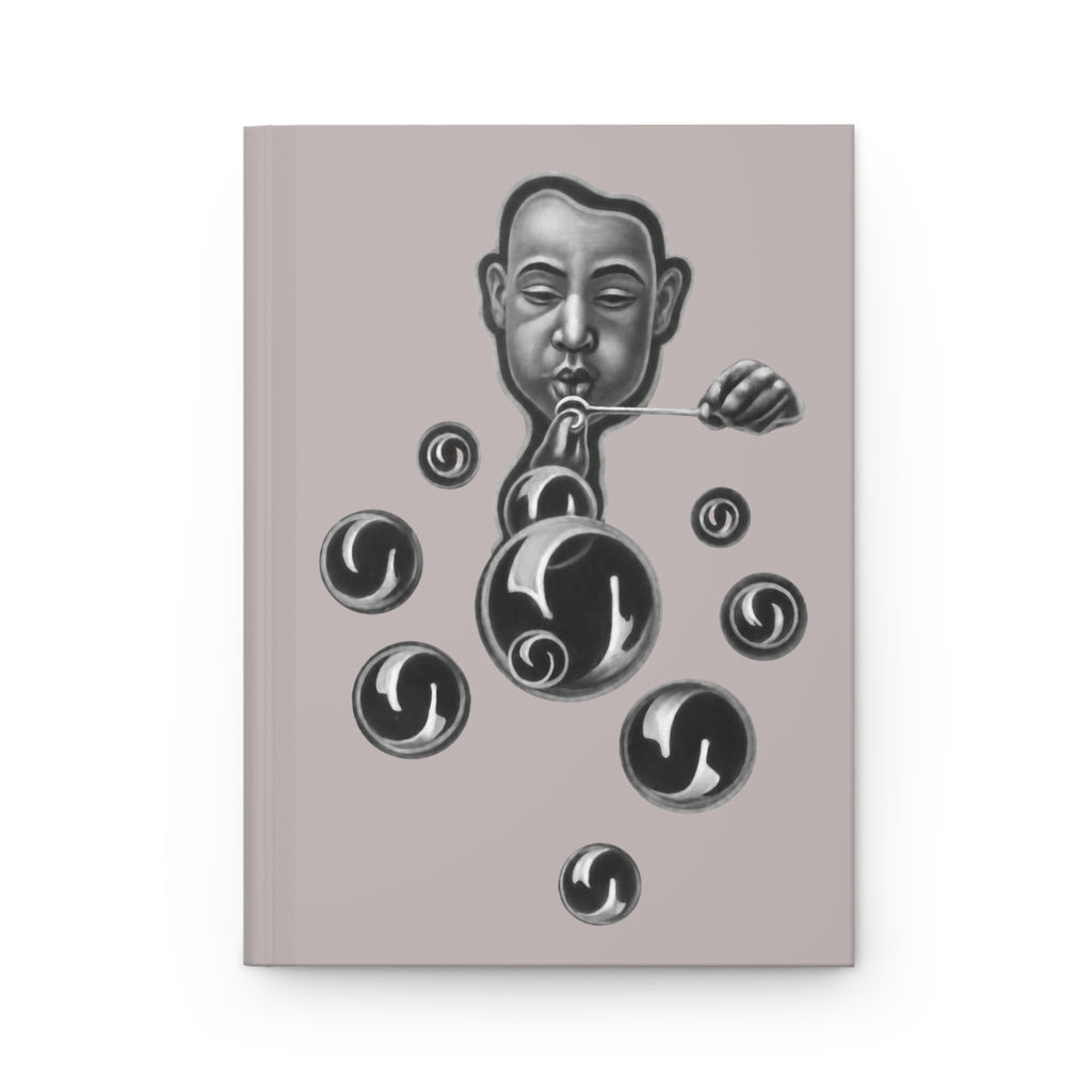 Hardcover Journal — Surreal Bubble-Blower Art Notebook