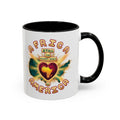 Africa Still the Heartbeat of America Accent Coffee Mug
