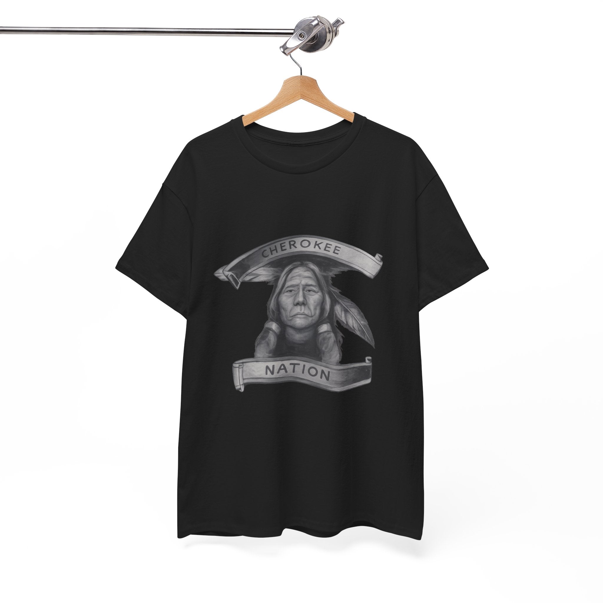 Cherokee Nation T-Shirt - Native American Chief Portrait Tee