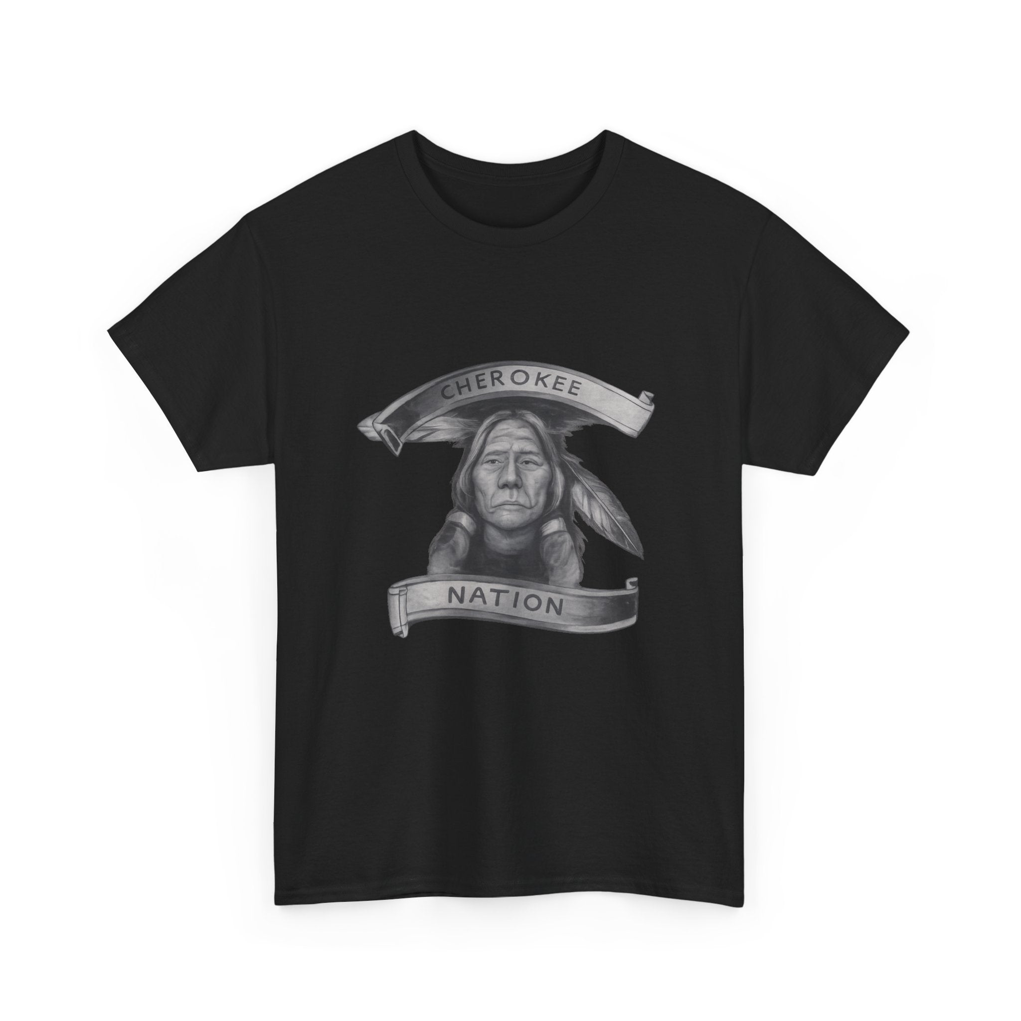 Cherokee Nation T-Shirt - Native American Chief Portrait Tee