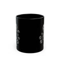 Black Ceramic Mug — Surreal Bubble-Blower Design (11oz & 15oz)