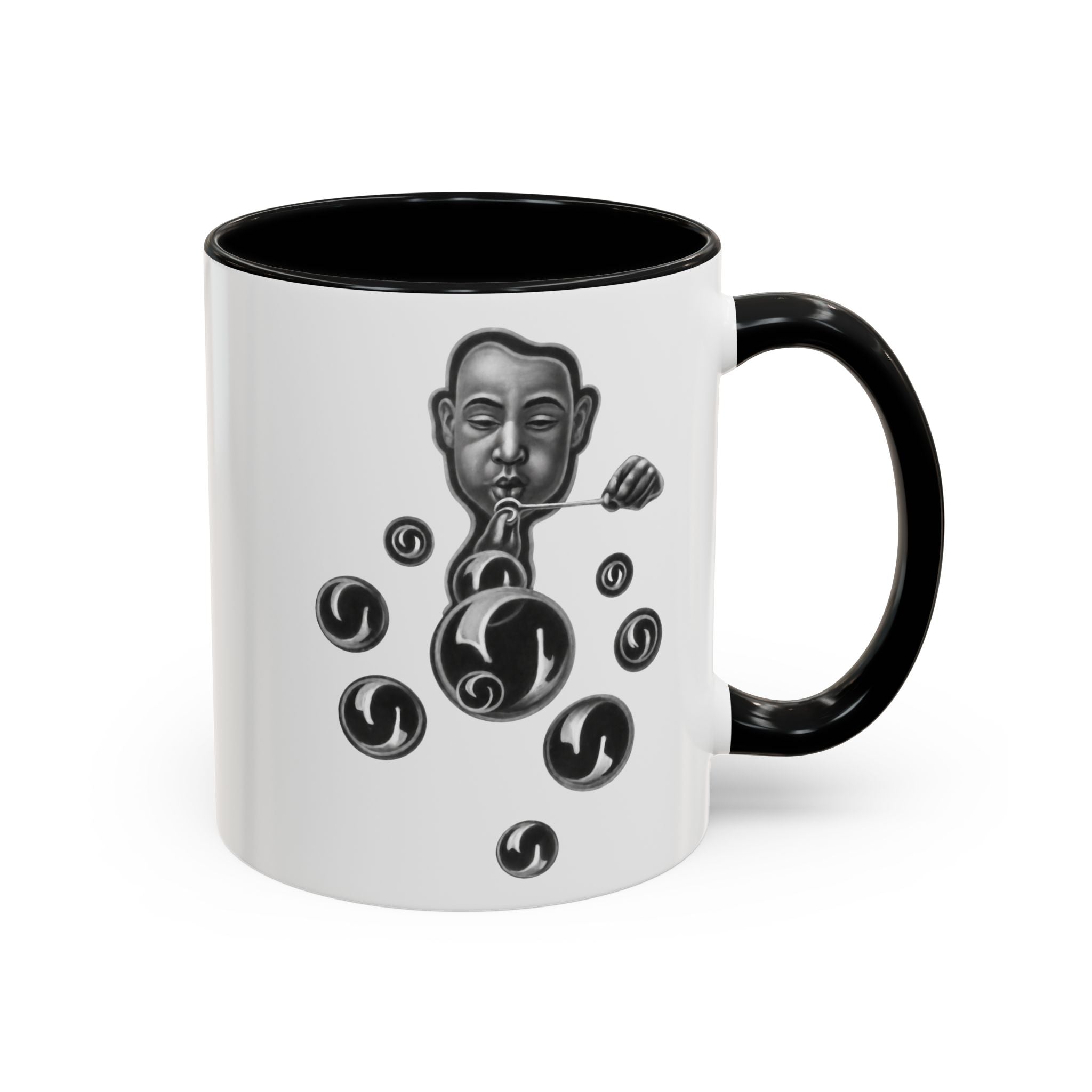 Surreal Black Accent Ceramic Mug