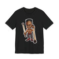 Cartoon Stickfighter T-Shirt — Funky Drummer Character Tee