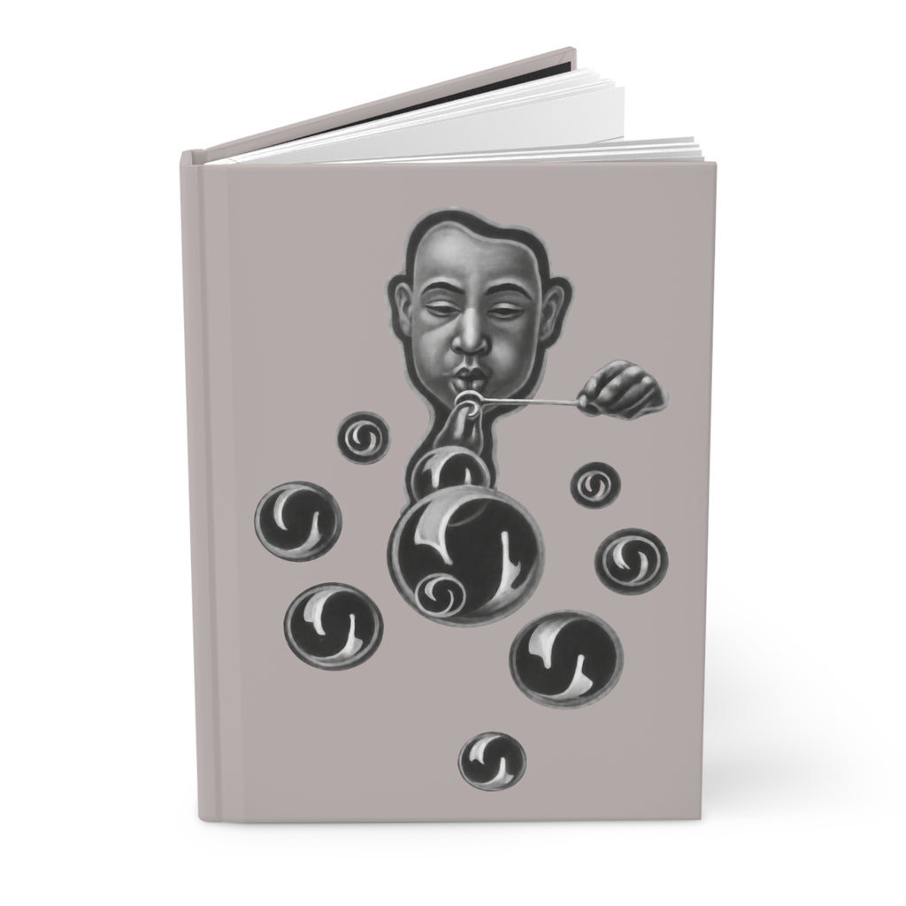 Hardcover Journal — Surreal Bubble-Blower Art Notebook