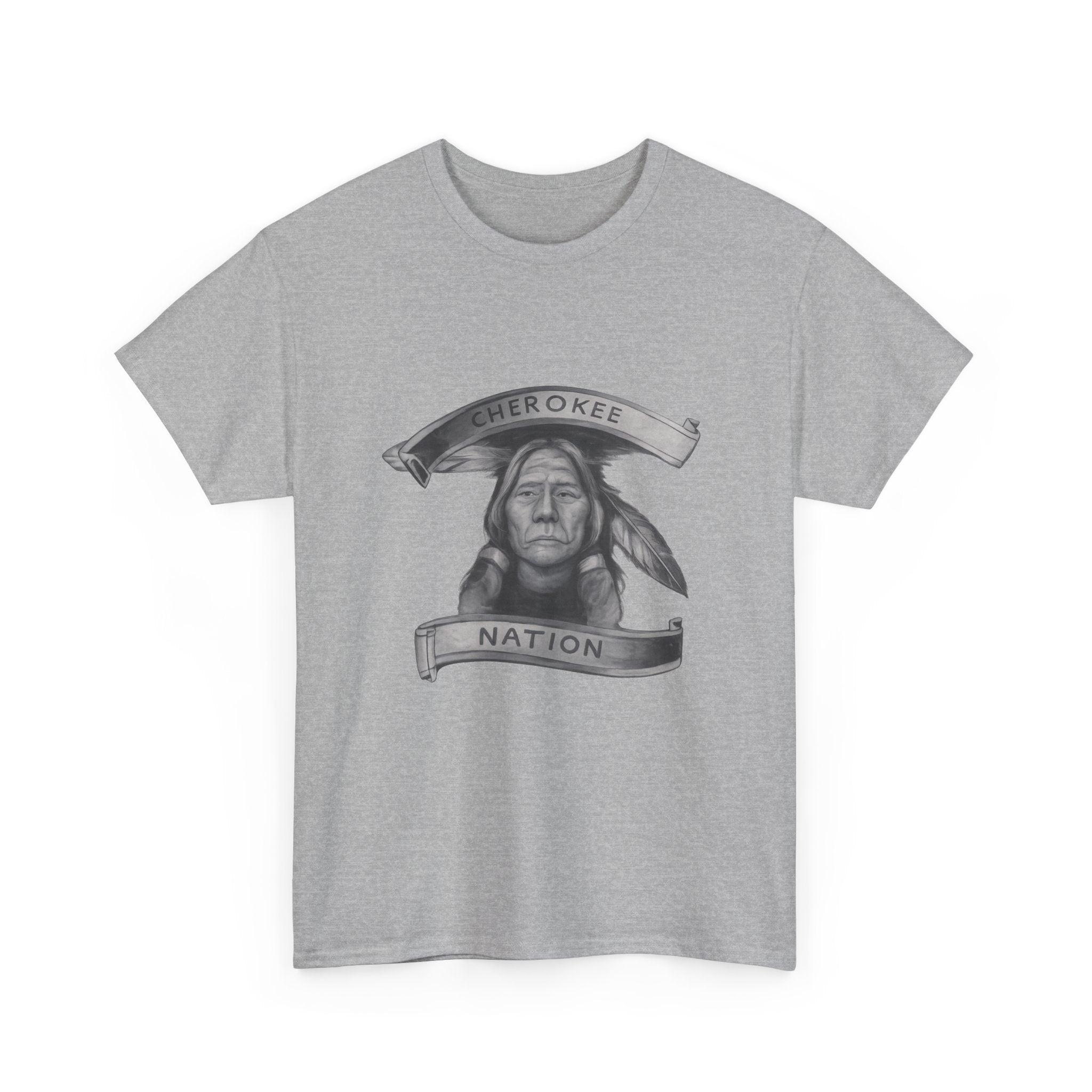 Cherokee Nation T-Shirt - Native American Chief Portrait Tee