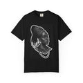 Afrocentric Portrait Tee — Elegant Black & White Woman Graphic T-Shirt