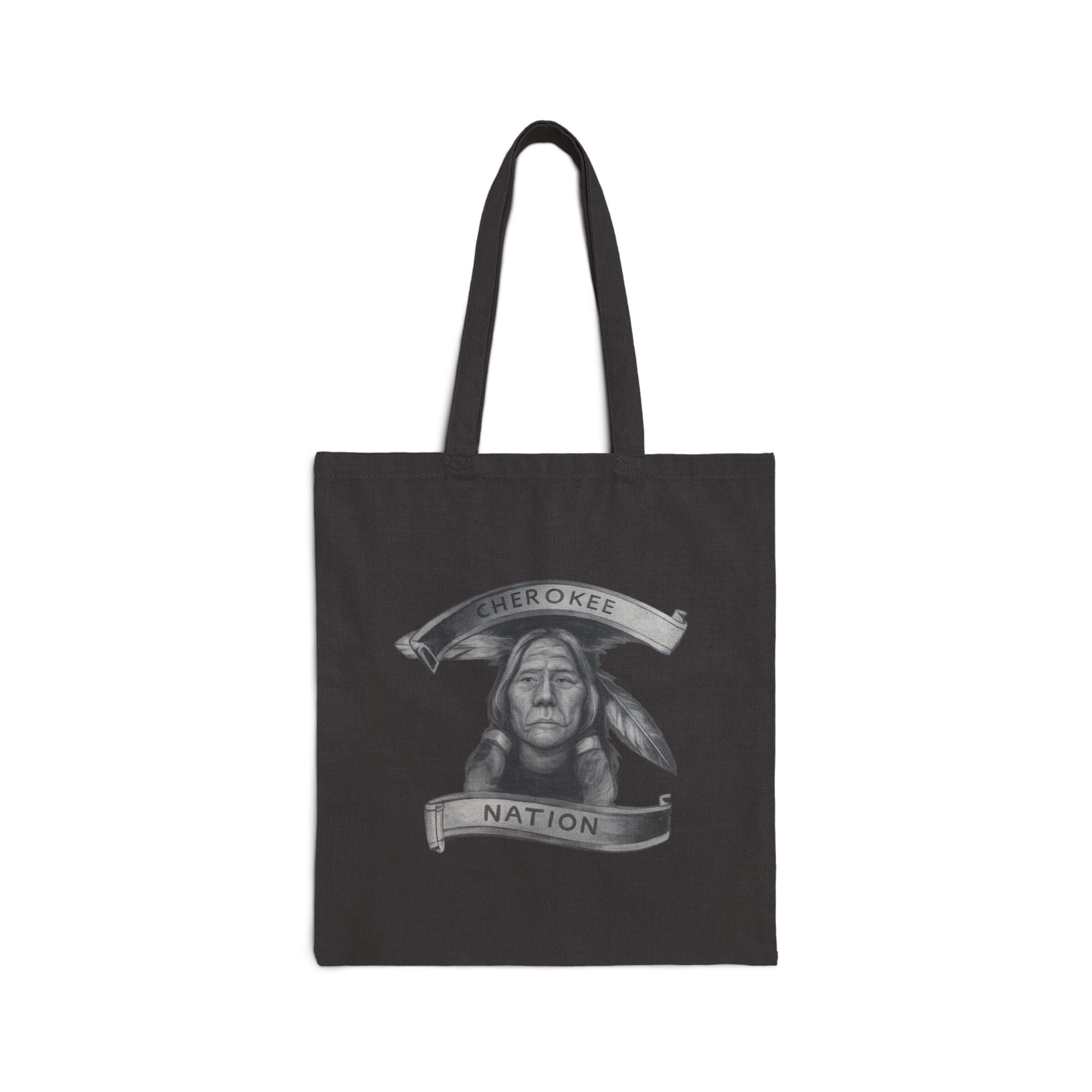 Tote Bag — 'Cherokee Nation' Native Portrait Canvas Tote