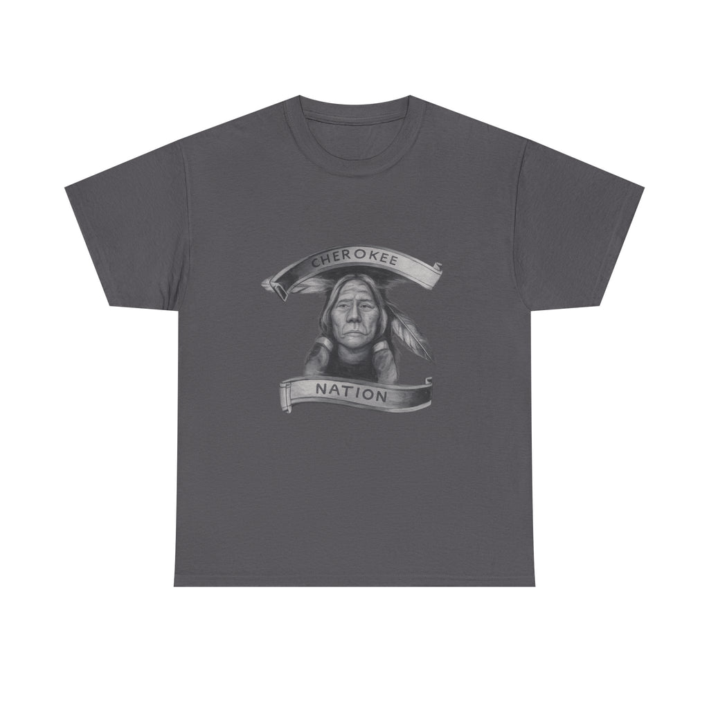 Cherokee Nation T-Shirt - Native American Chief Portrait Tee