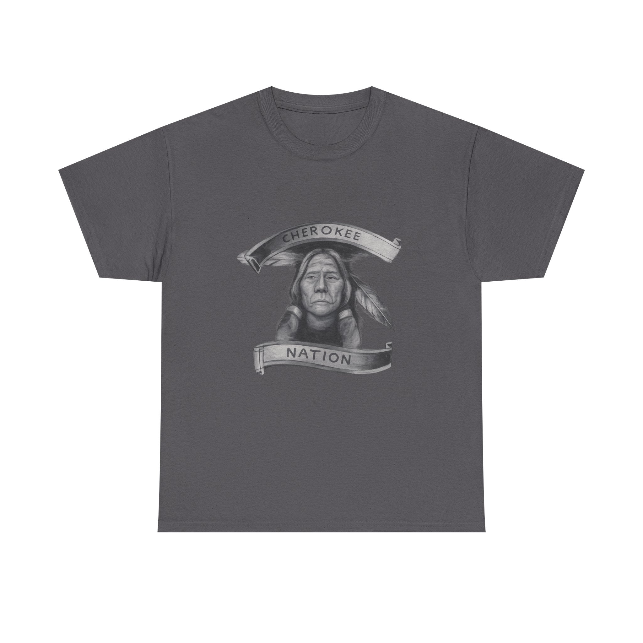 Cherokee Nation T-Shirt - Native American Chief Portrait Tee