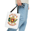 Africa America Heartbeat Tote Bag — 'Africa Still the Heartbeat' Graphic Tote