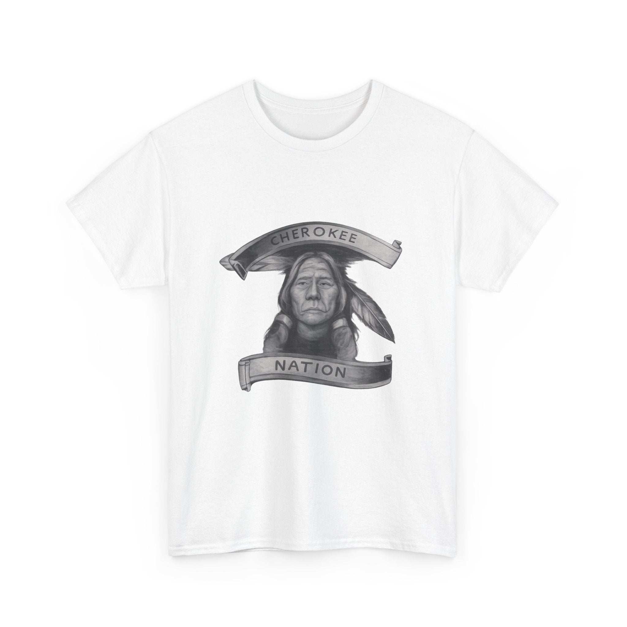 Cherokee Nation T-Shirt - Native American Chief Portrait Tee