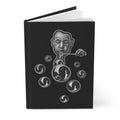 Hardcover Journal — Monochrome Bubble Blower Art Notebook