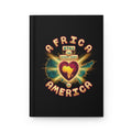 Hardcover Journal — "Africa: Still the Heartbeat of America" Retro Map Heart Design