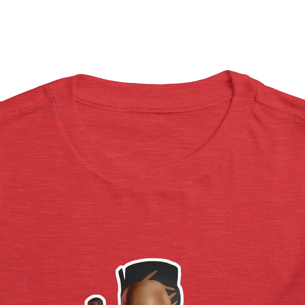 Toddler Tee with Cartoon Drummer Character — Cute Percussion Music Shirt for Kids