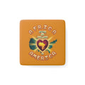 Porcelain Magnet — "Africa Still the Heartbeat of America" Retro Square Fridge Magnet