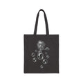 Tote Bag — Surreal Bubble Blower Canvas Tote (Monochrome Art)